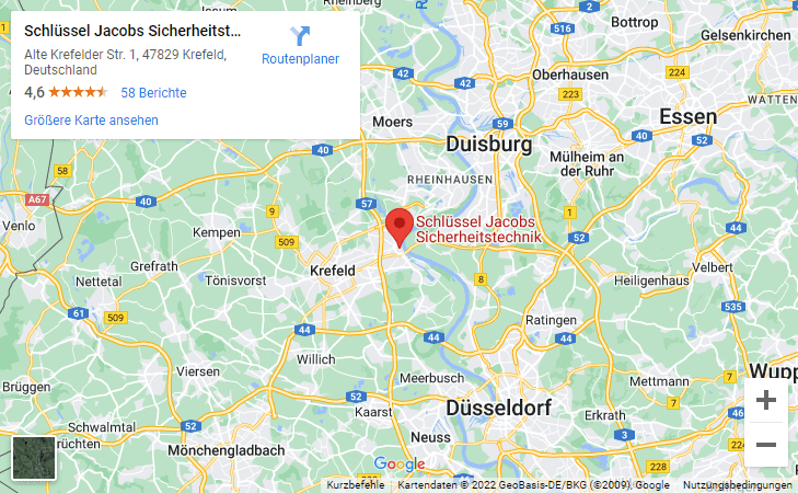 Schlüssel Jacobs Sicherheitstechnik Krefeld Google Maps